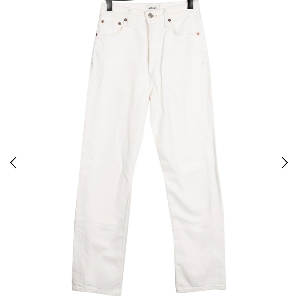 Agolde High-Rise Straight Leg Jeans